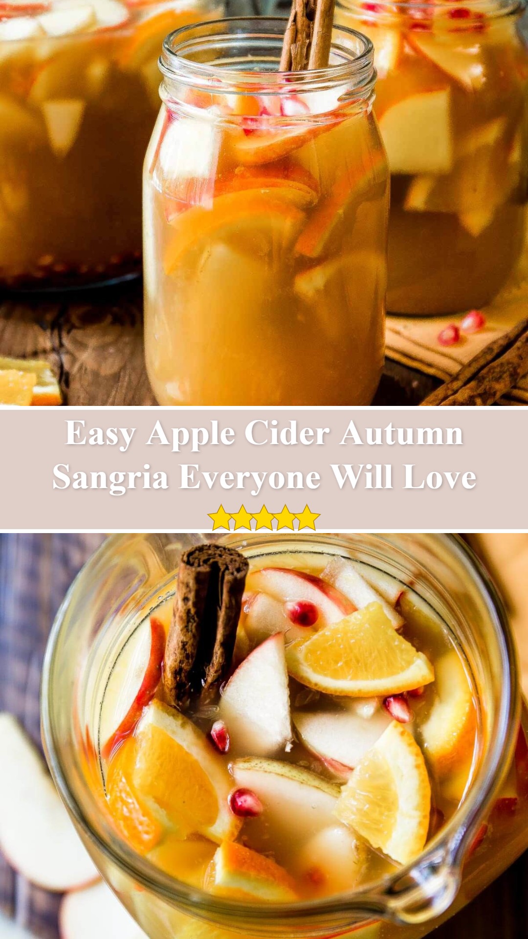 Apple Cider Autumn Sangria