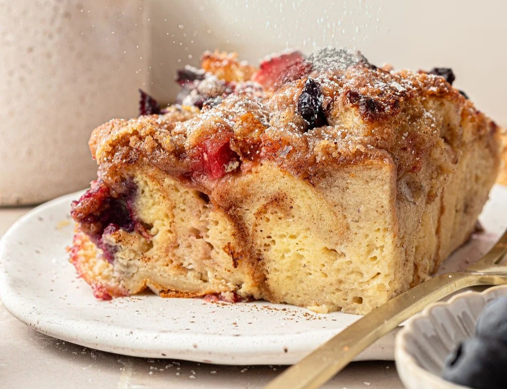 Berry French Toast Casserole suggested serving