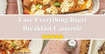 Everything Bagel Breakfast Casserole
