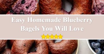 Homemade Blueberry Bagels