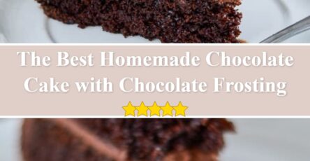 Homemade Chocolate Cake with Chocolate Frosting
