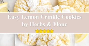 Lemon Crinkle Cookies - Herbs & Flour