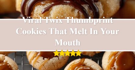 Twix Thumbprint Cookies